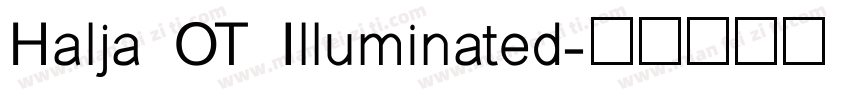 Halja OT Illuminated字体转换